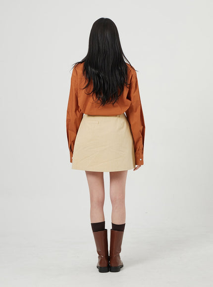 簡約百褶迷你裙OF324