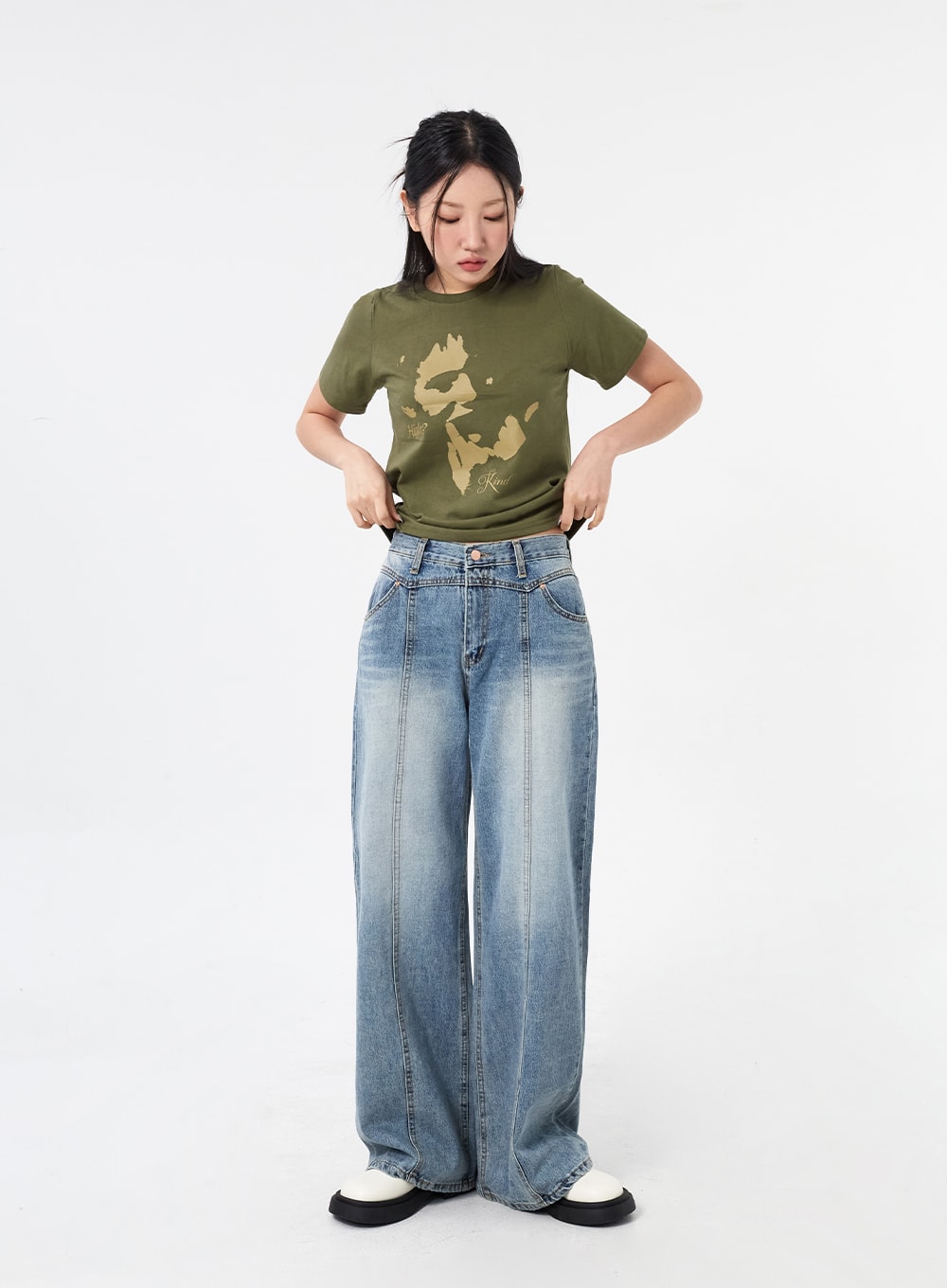 Bootcut Wide Jeans CM317