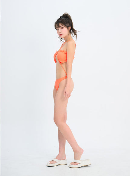 Silver Ring Detail Bikini Set IM302