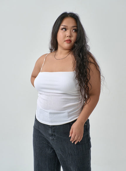 加側抽褶無袖上衣 IF317