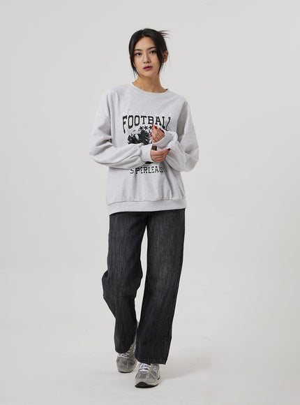 闊直腿牛仔褲 BF310