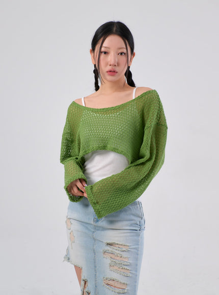 Cover-Up Cropped Top IA305