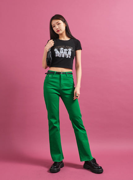 Dalmation 短款 T 卹 CY17