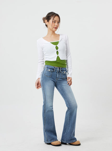 短款長袖開衫 CF317