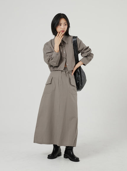 繫帶細節短款襯衫 OF310