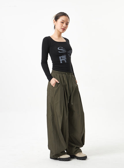 Square Neck Cropped Top CA318