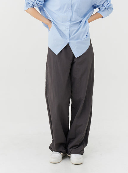 Loose Fit Banded Pants CA04