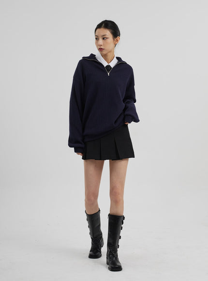 中腰百褶迷你裙CF308