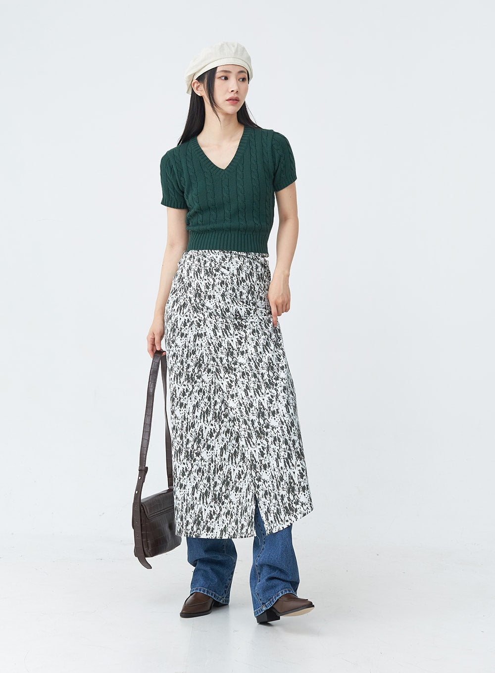 Layered wrap 2024 skirt pattern