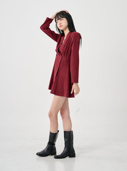 Square Toe Mid-Calf Boots BO18