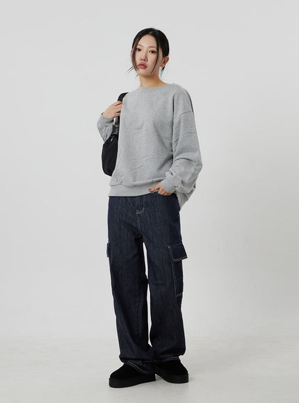 寬幅工裝牛仔褲 CF302