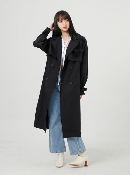 Button Trench Coat OF328