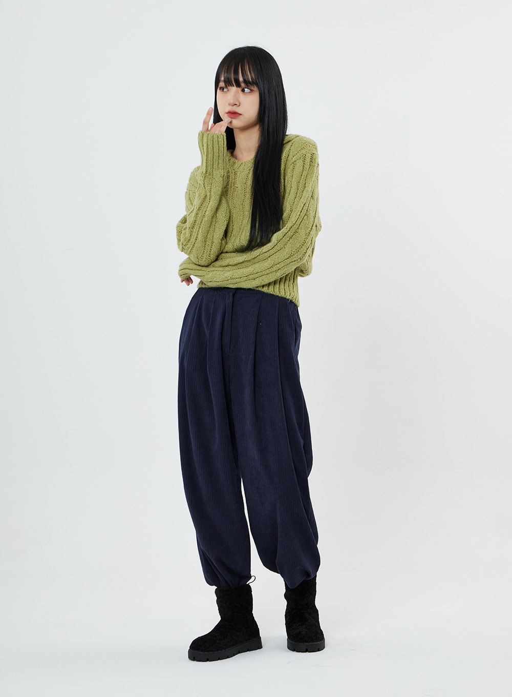 Corduroy Wide Pants BN03