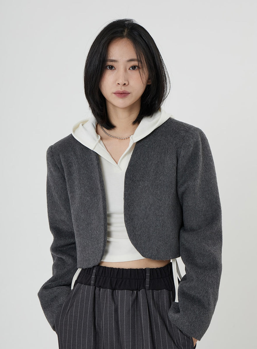 Wool Bolero Jacket ON22 - Lewkin