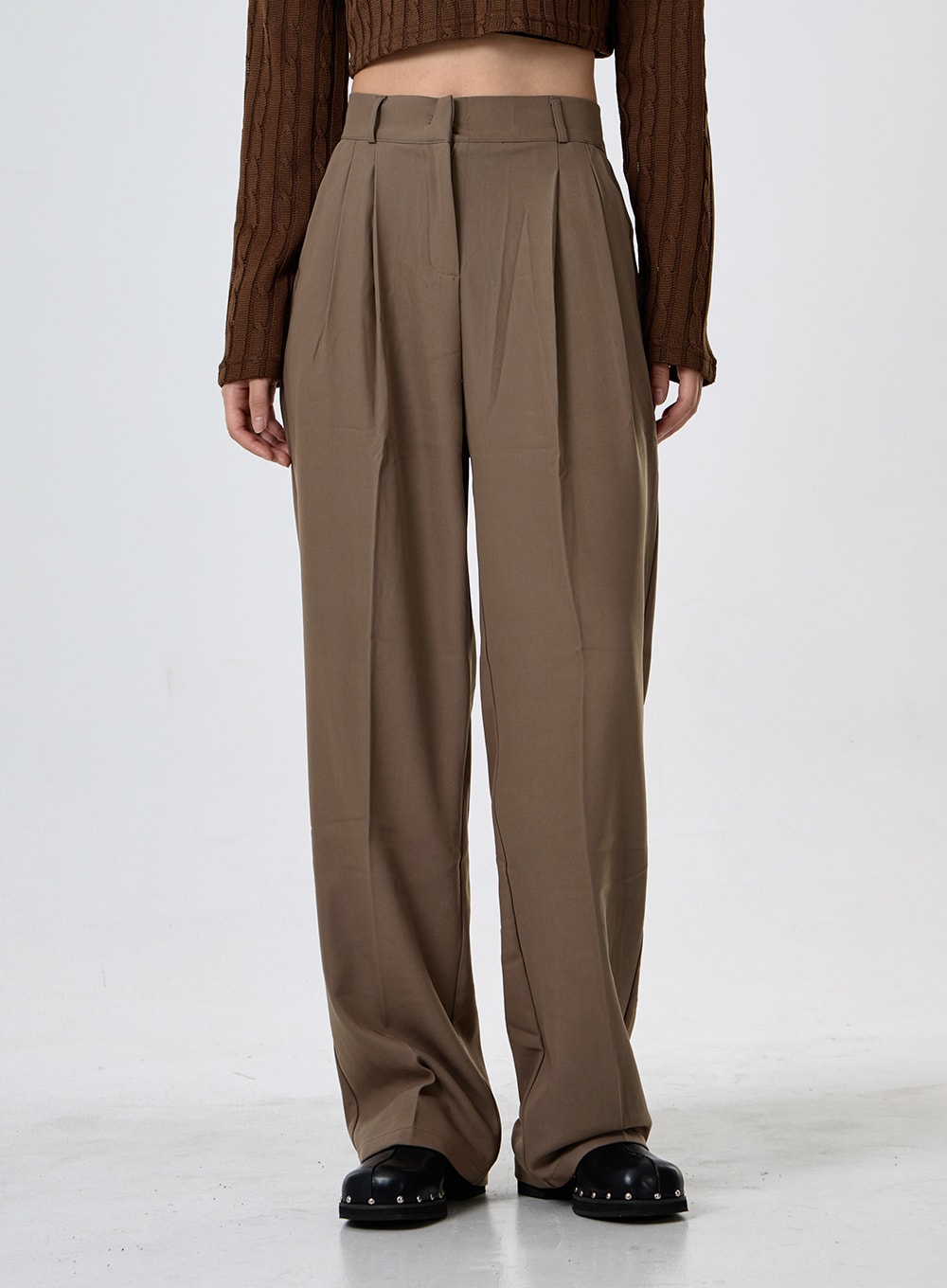 Basic Pintuck Tailored Pants CG30 - Lewkin