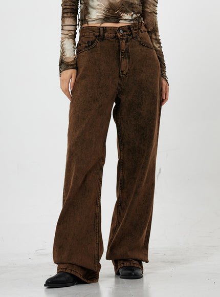 水洗寬牛仔褲男女通用 CS21