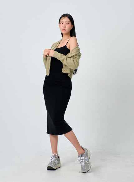 V 領針織開衫 IJ330