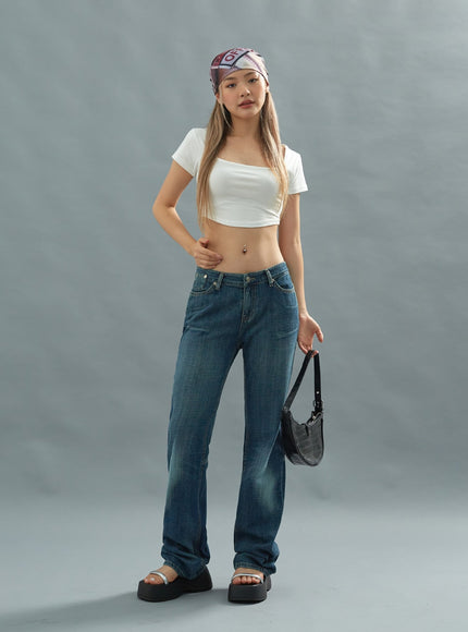 Low Rise Bootcut Jeans CU20