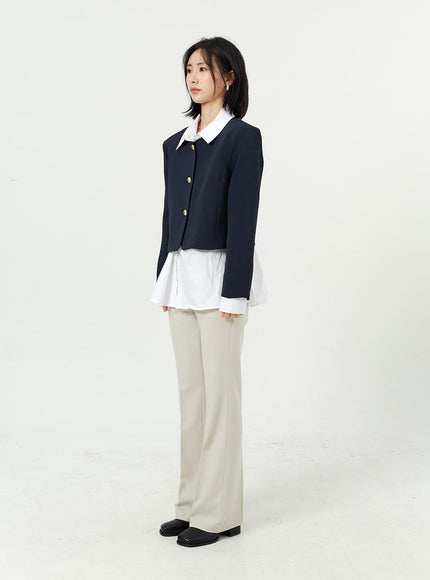 金色鈕扣夾克 OM314