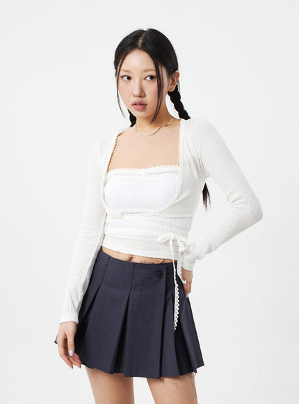 蕾絲上衣開衫套裝 CM324