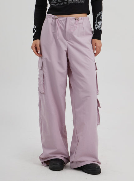 抽繩工裝寬鬆褲 CF313