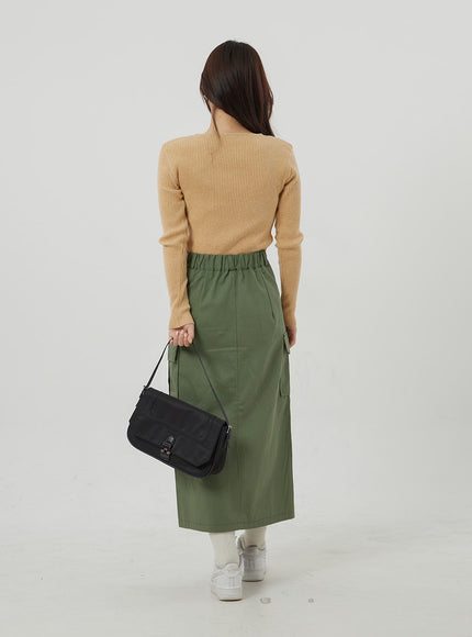 羅紋針織 V 領上衣 OJ325