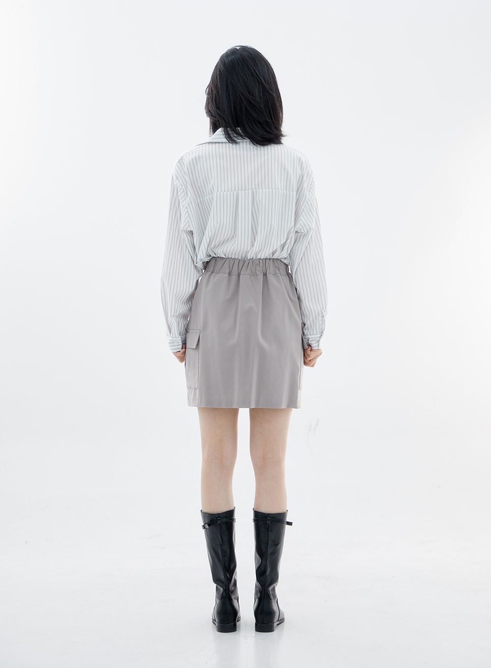 Simple Side Pocket Mini Skirt OO06