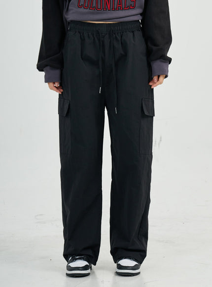 Selena 尼龍工裝寬褲 CS23