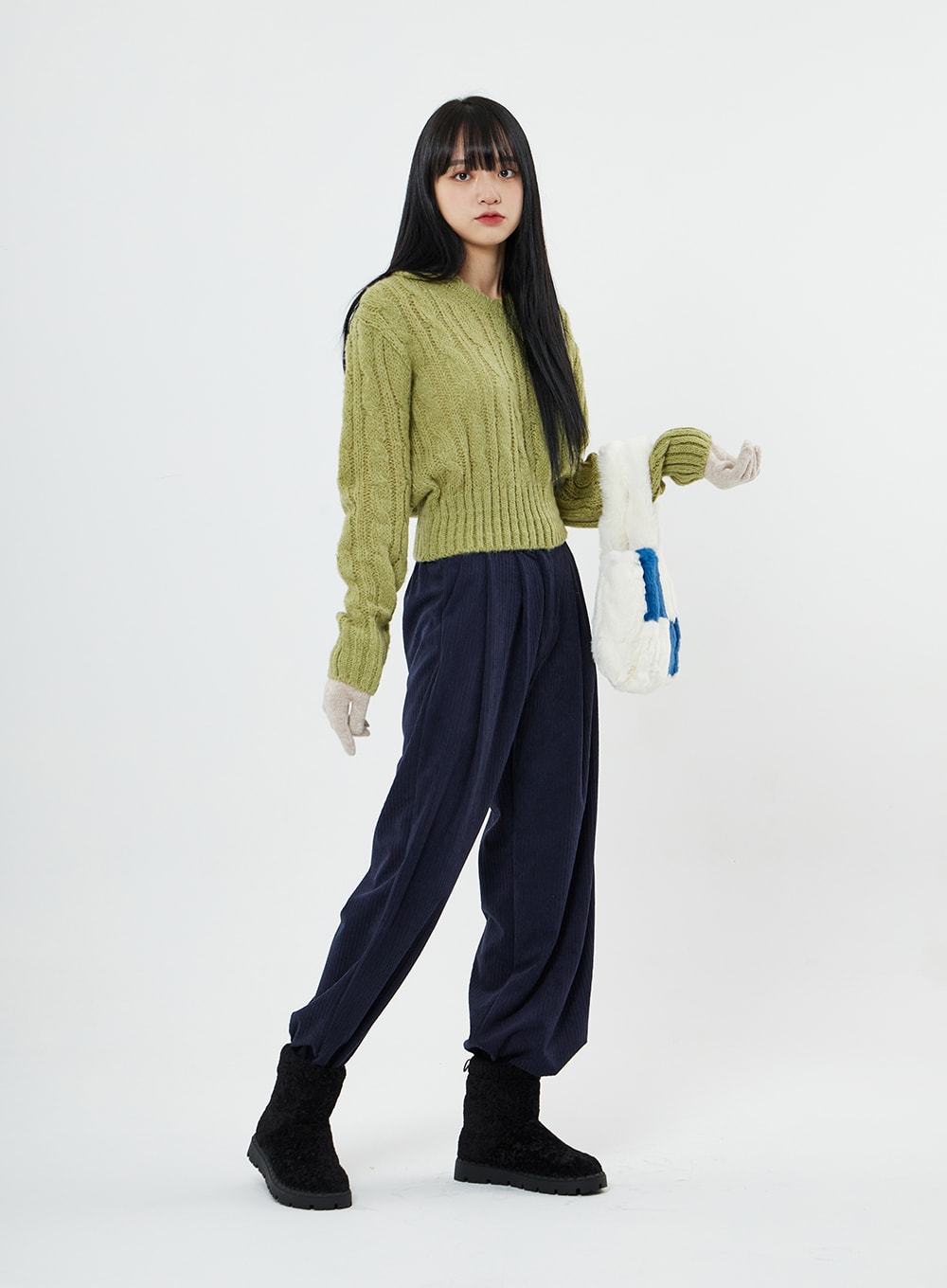 Corduroy Wide Pants BN03