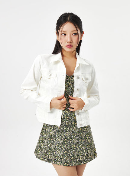 Button Cotton Jacket CA314