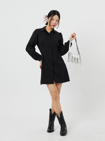 迷你襯衫連衣裙CF316