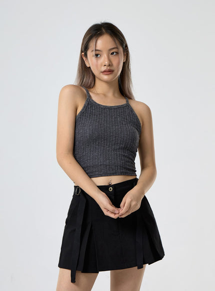 羅紋掛脖無袖上衣 CG25