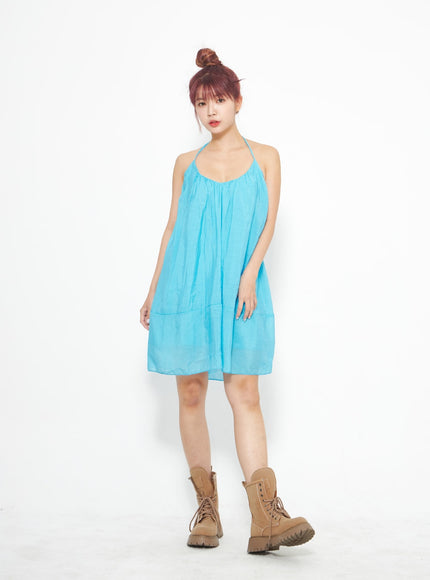 頸帶迷你連衣裙 IA313