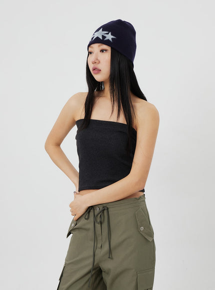 羅紋針織抹胸上衣 CF323