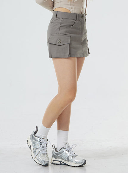口袋低腰迷你裙 CS02