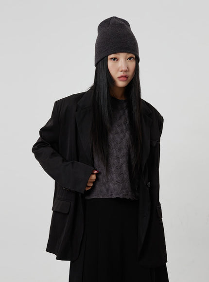 超大基本款夾克 CF306