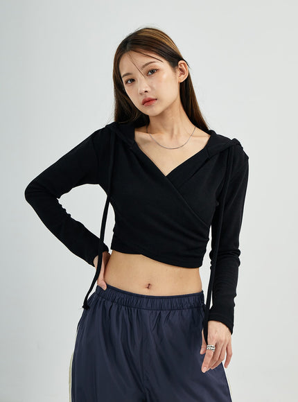 Wrap Crop Hoodie CS27