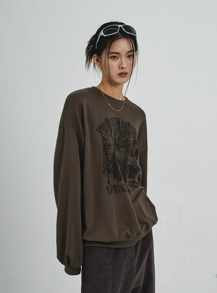 Graphic Oversize Sweatshirt CD07