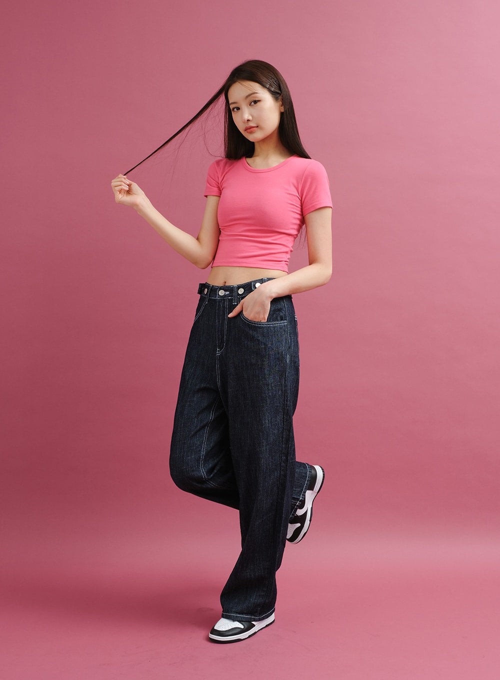 Summer Wide Leg Denim Pants CY25