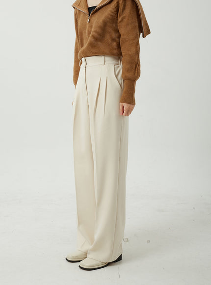 Wide Leg Tailored Pants OJ309