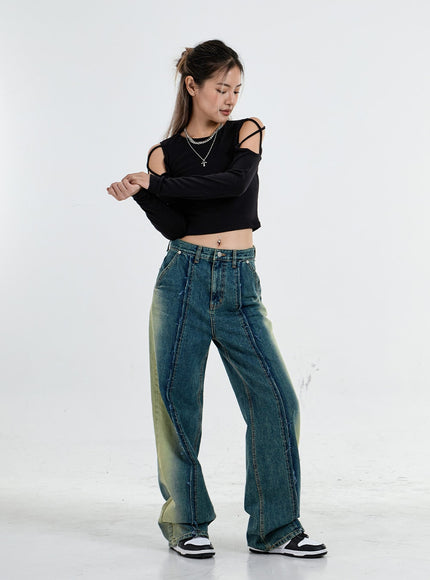 Simple Off Shoulder Crop Top CO04