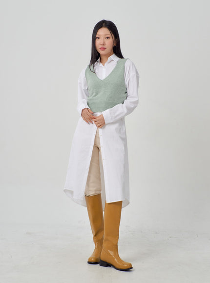 V領簡約背心 IM316