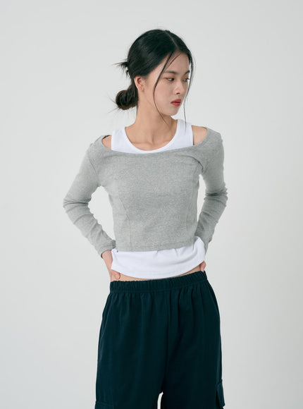 圓領無袖上衣 ID08