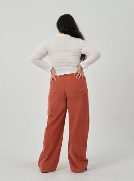 Plus Ruffle Bust Button Cropped Top ID20