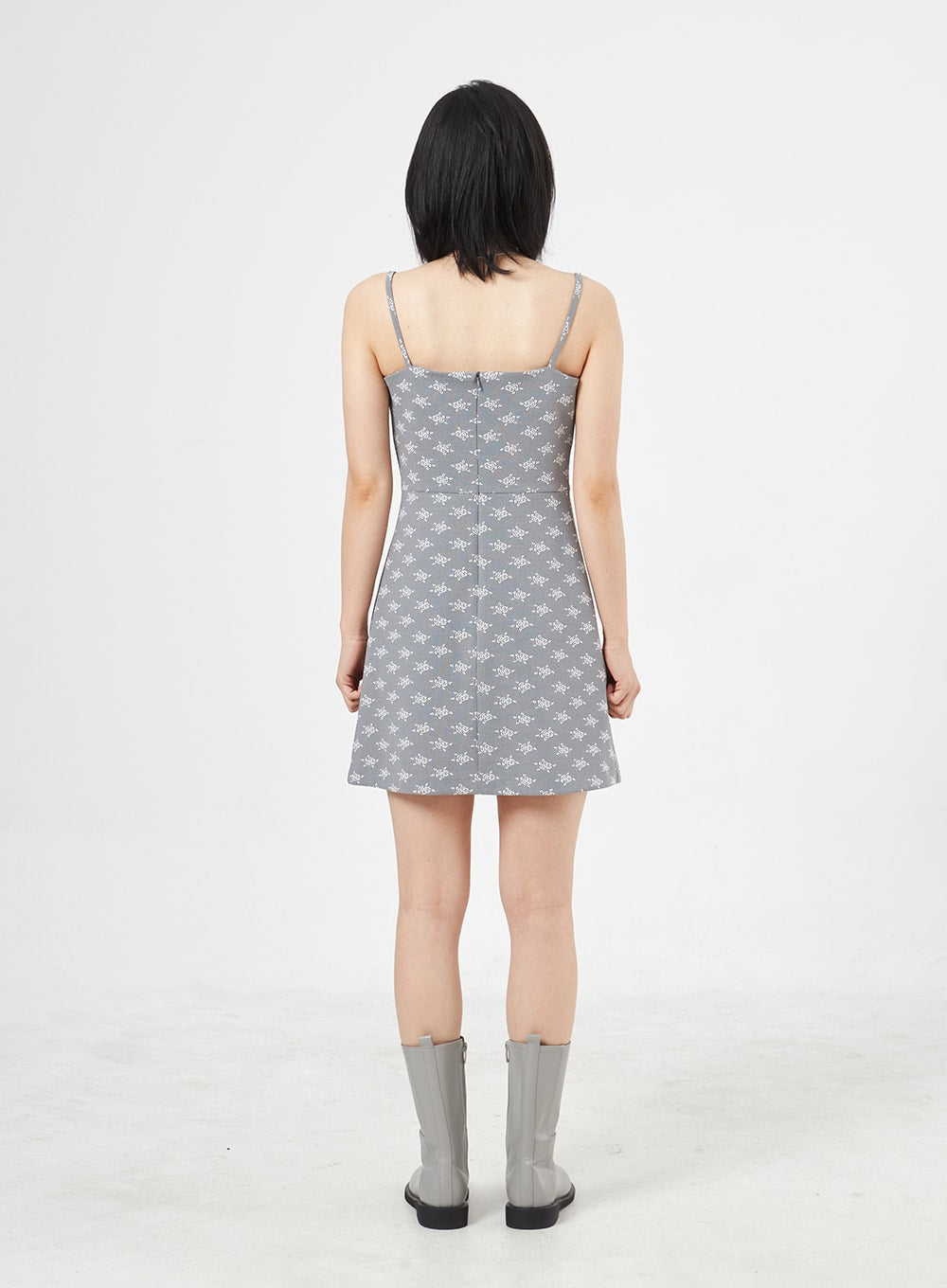 玫瑰印花迷你連衣裙 OA310