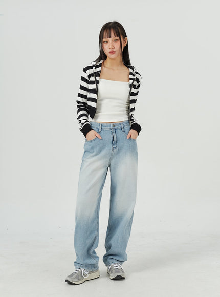 Light Wash Wide Jeans CM321