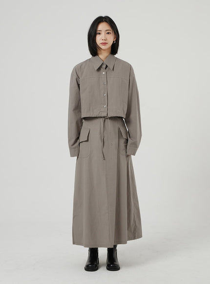 繫帶細節短款襯衫 OF310