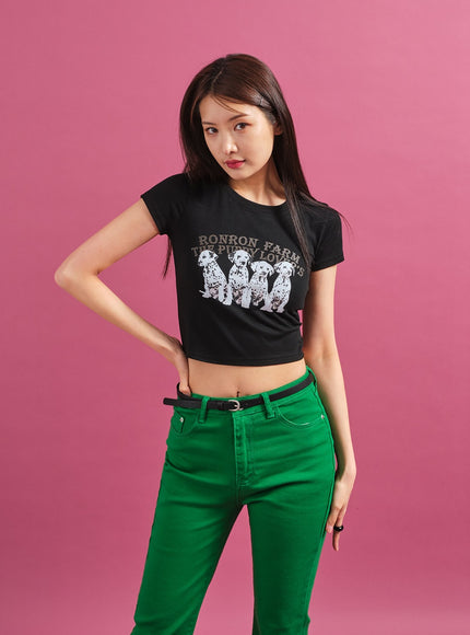 Dalmation 短款 T 卹 CY17