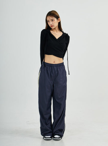 Wrap Crop Hoodie CS27