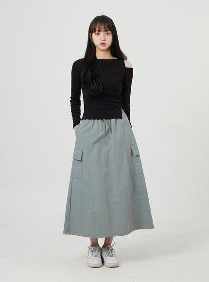 Cut Out Shoulder Top OF327